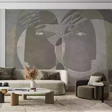 Abstract Faces Dual Portrait 