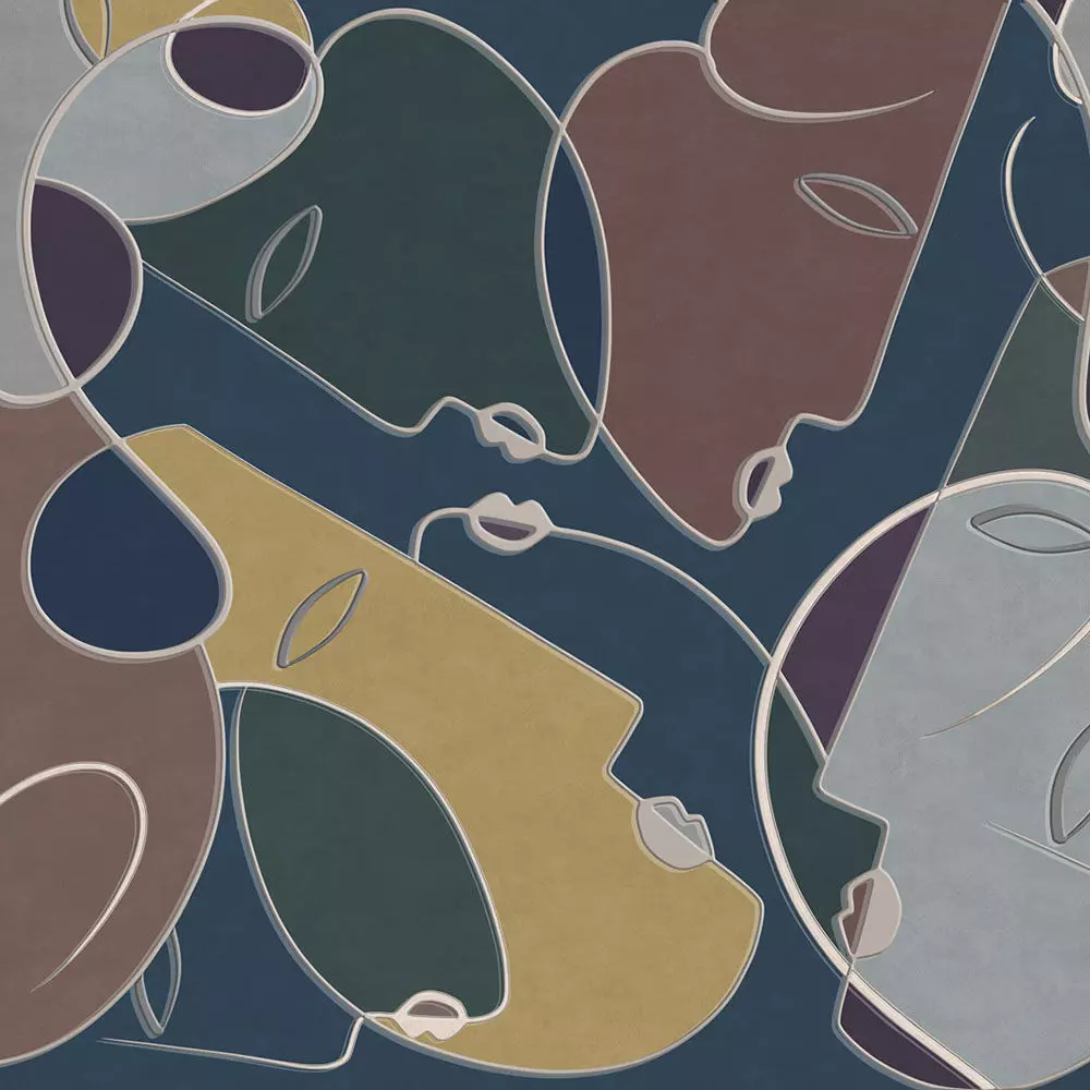 Abstract Faces Collage  Texture_3