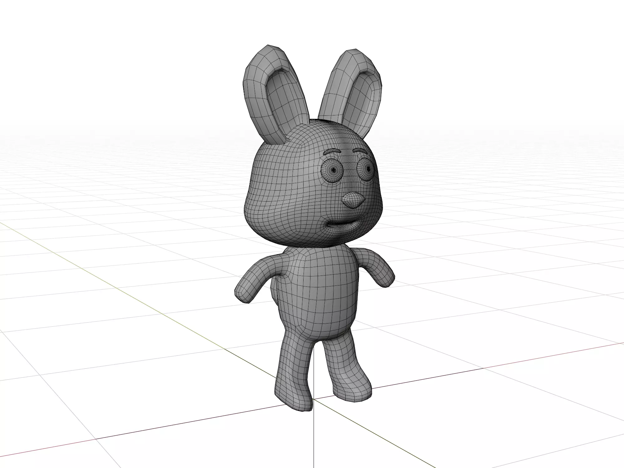 3D model of a cartoon rabbit 3D model_10