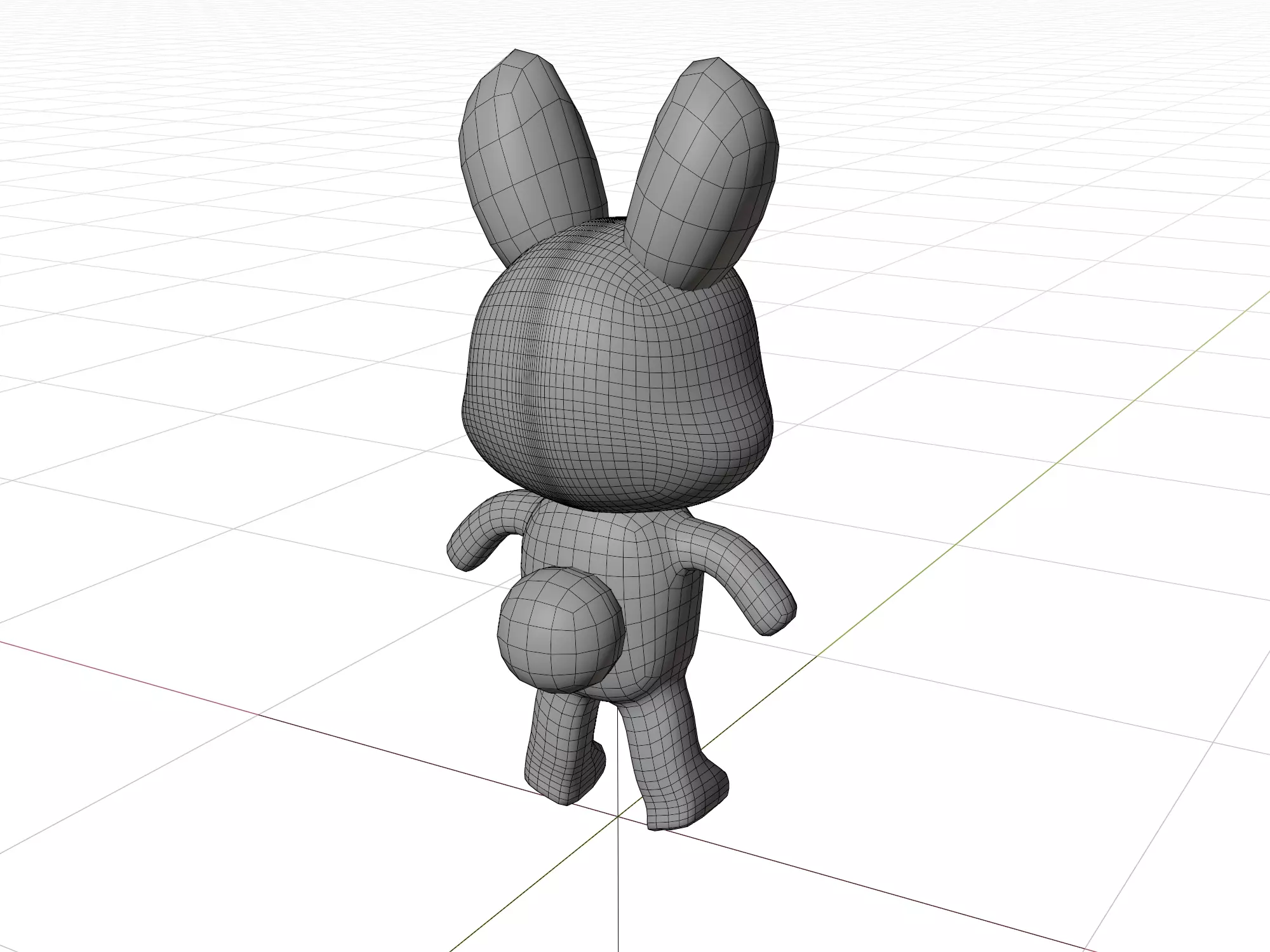 3D model of a cartoon rabbit 3D model_16