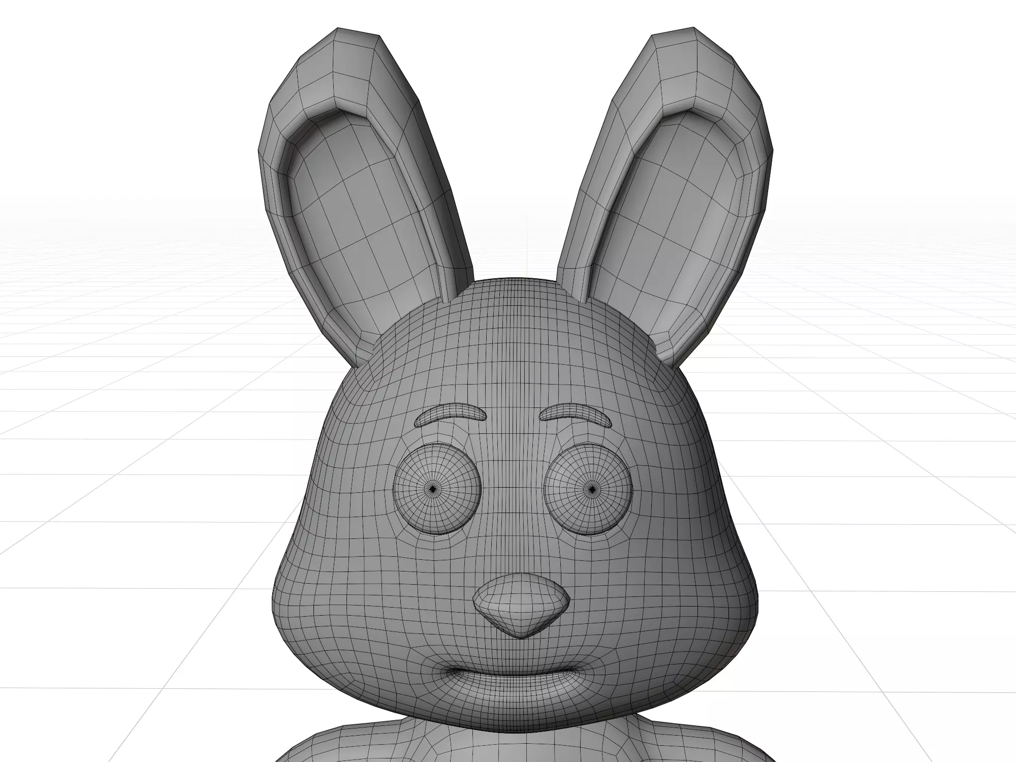 3D model of a cartoon rabbit 3D model_4