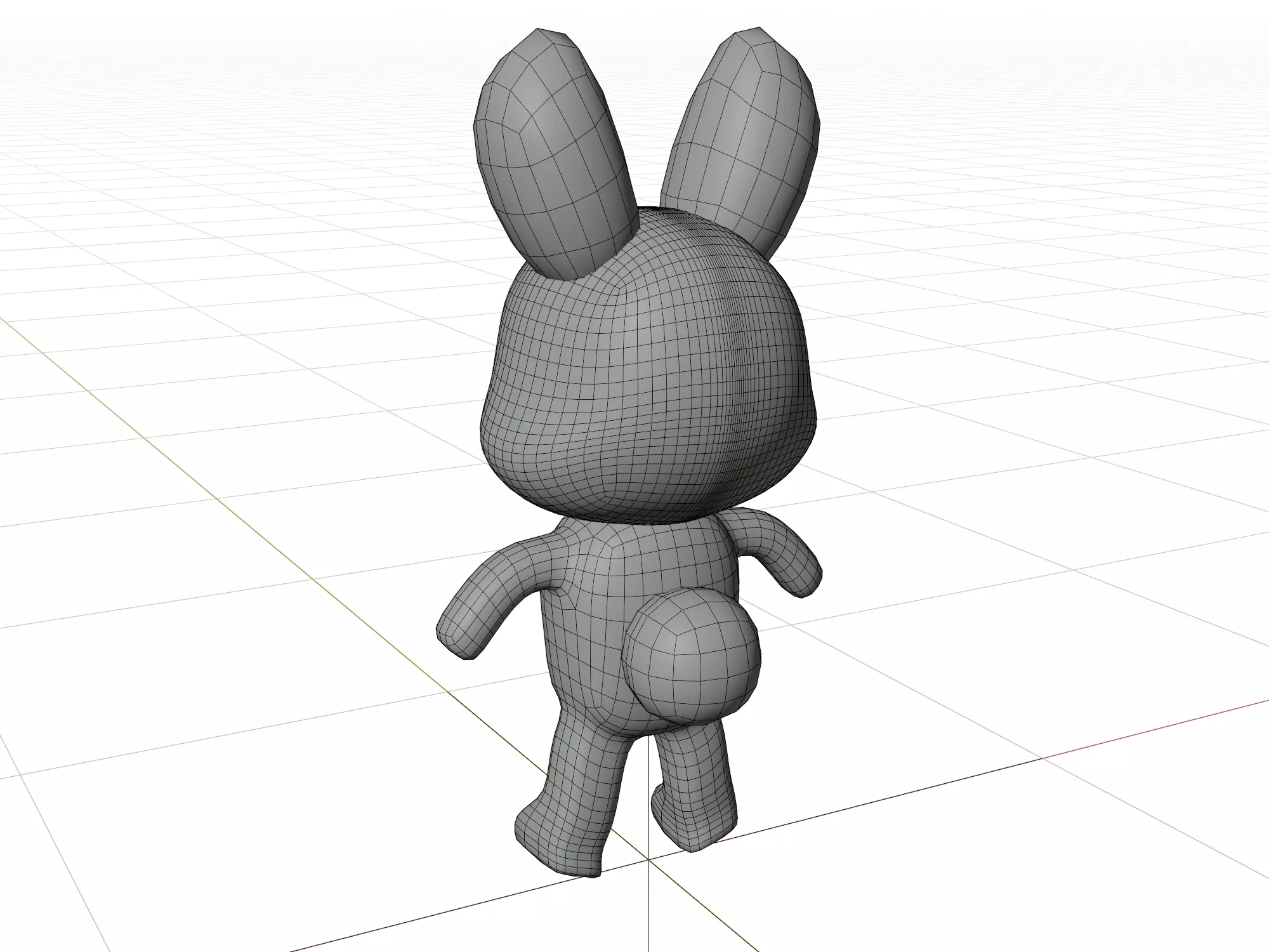 3D model of a cartoon rabbit 3D model_14