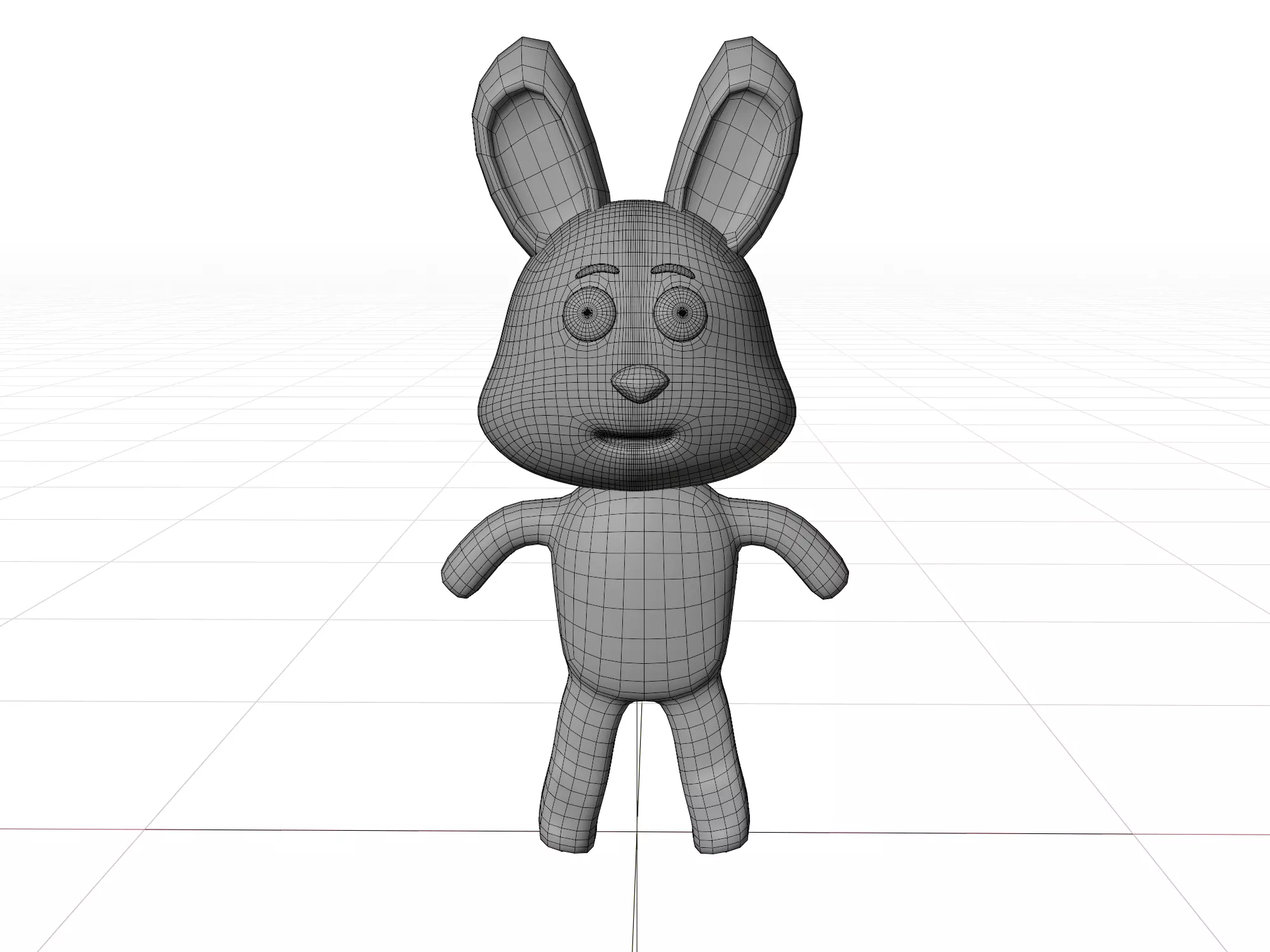 3D model of a cartoon rabbit 3D model_2