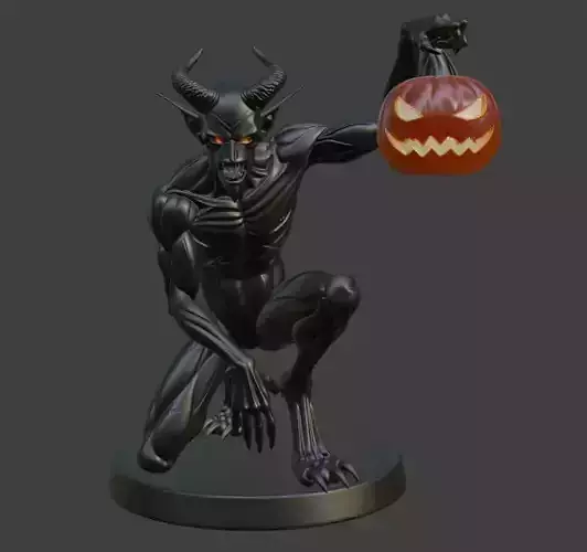 Halloween Black Demon 3D Model 3D print model Halloween Black Demon 3D Model 3D print model