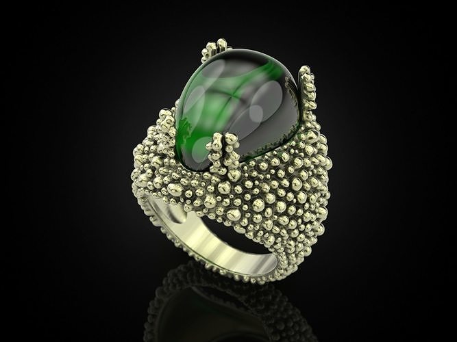 Skin toad ring 3D print model