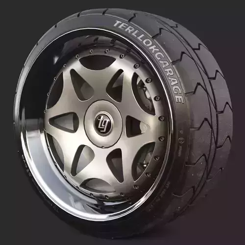 Wheel TG003 Fleurium6 Free low-poly 3D model