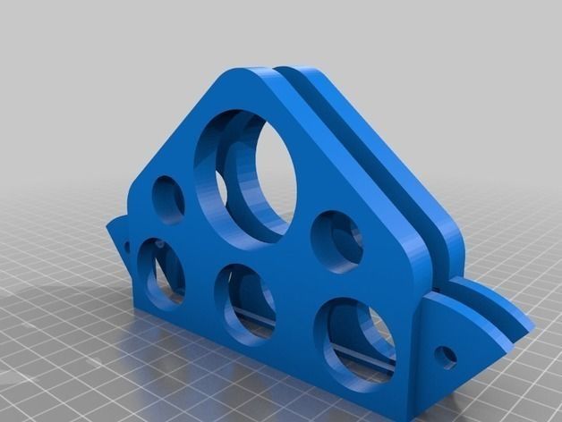 Rack f 3x KORG Volca units 3D print model_1