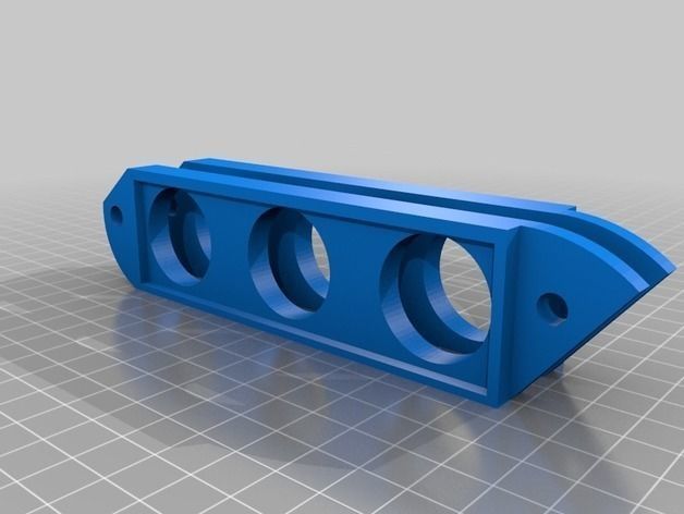 Rack f 3x KORG Volca units 3D print model_2