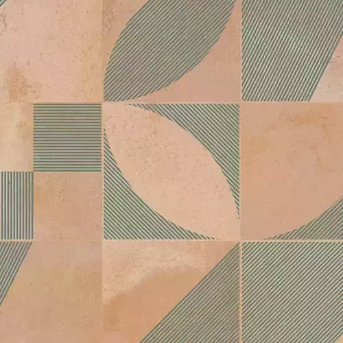 Terracotta Geo Stripe