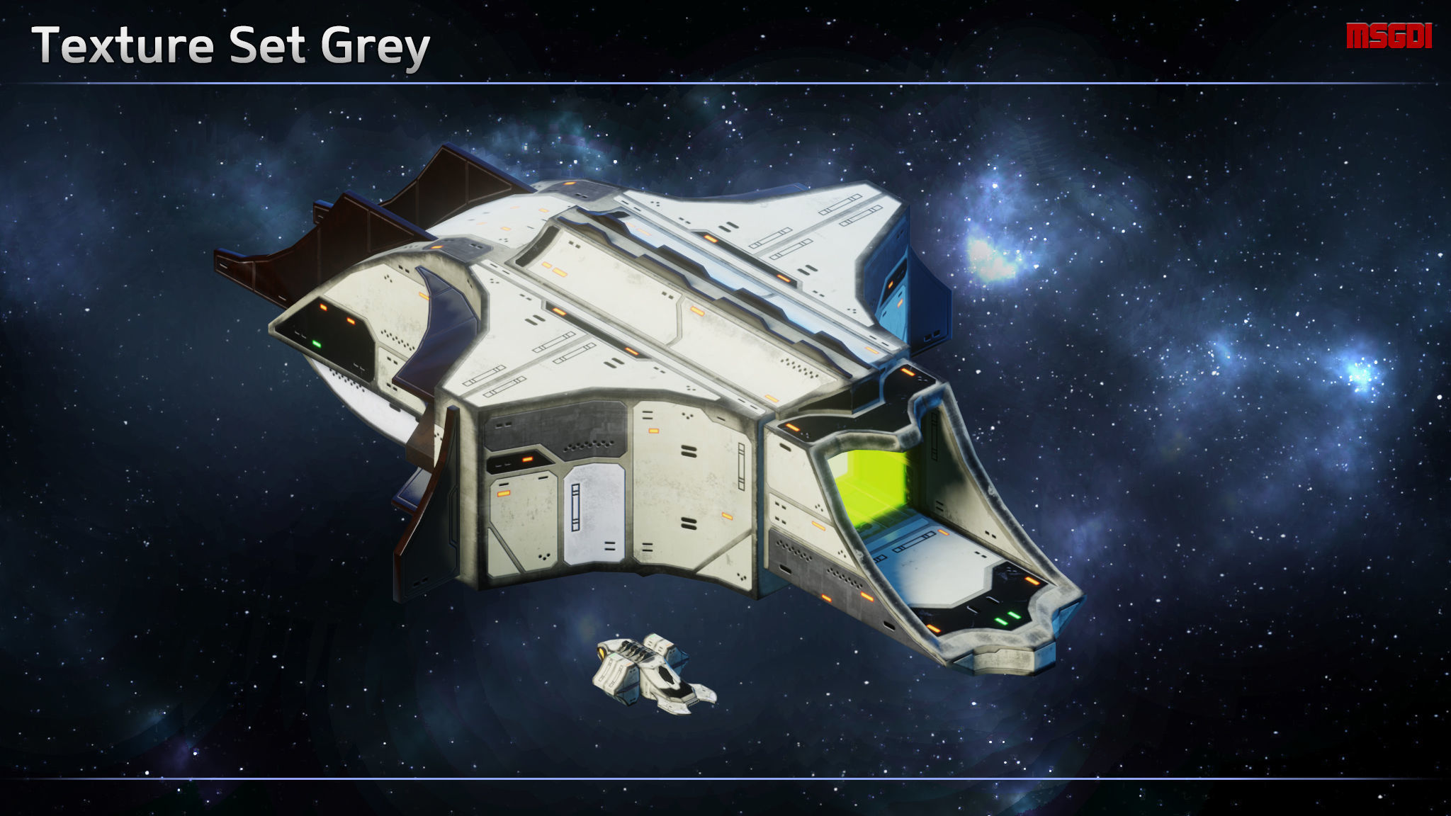 Spaceship Thaalian Empire Resource Ships Low-poly 3D model_7