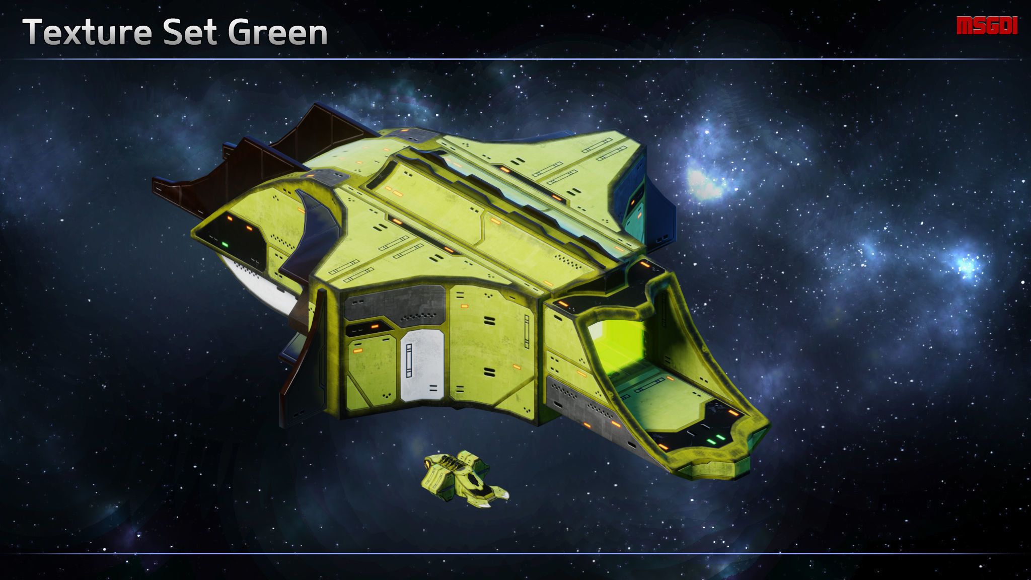 Spaceship Thaalian Empire Resource Ships Low-poly 3D model_6