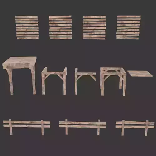 Tileable Set Of Mine Support Structures