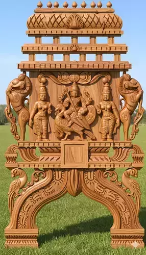 MURUGAN GOD KAVADI 3D RELIEF