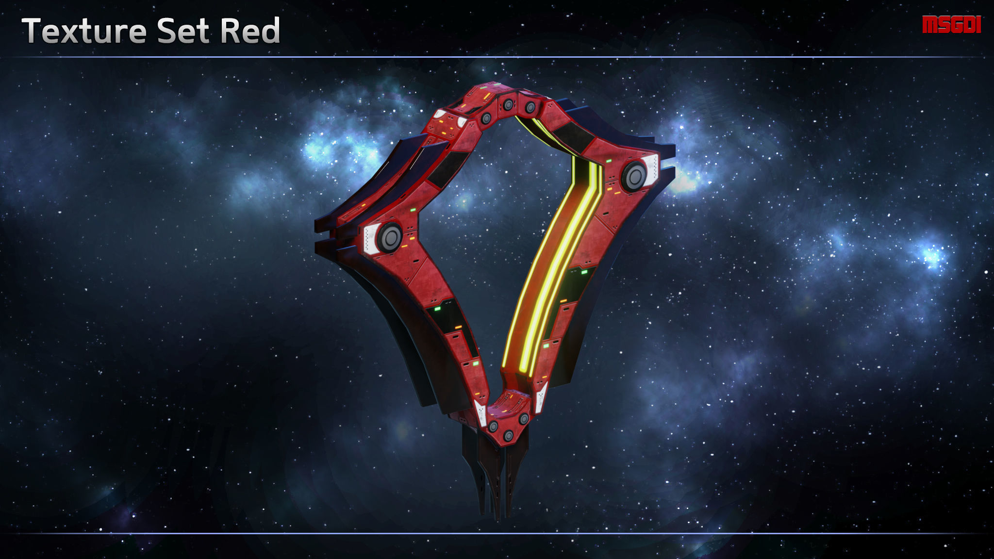 Spaceship Thaalian Empire Jumpgate Low-poly 3D model_6