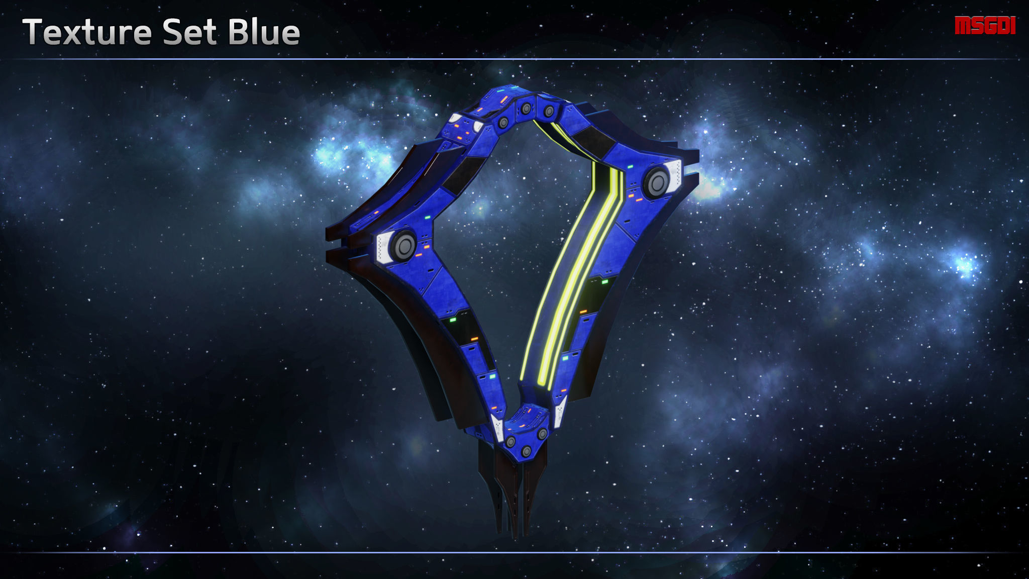 Spaceship Thaalian Empire Jumpgate Low-poly 3D model_2