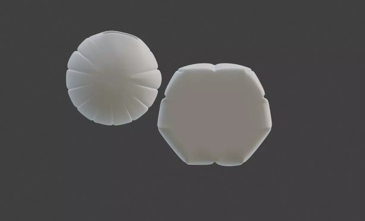 Stylized Halloween Pumpkins  3D Model  3D print model_8