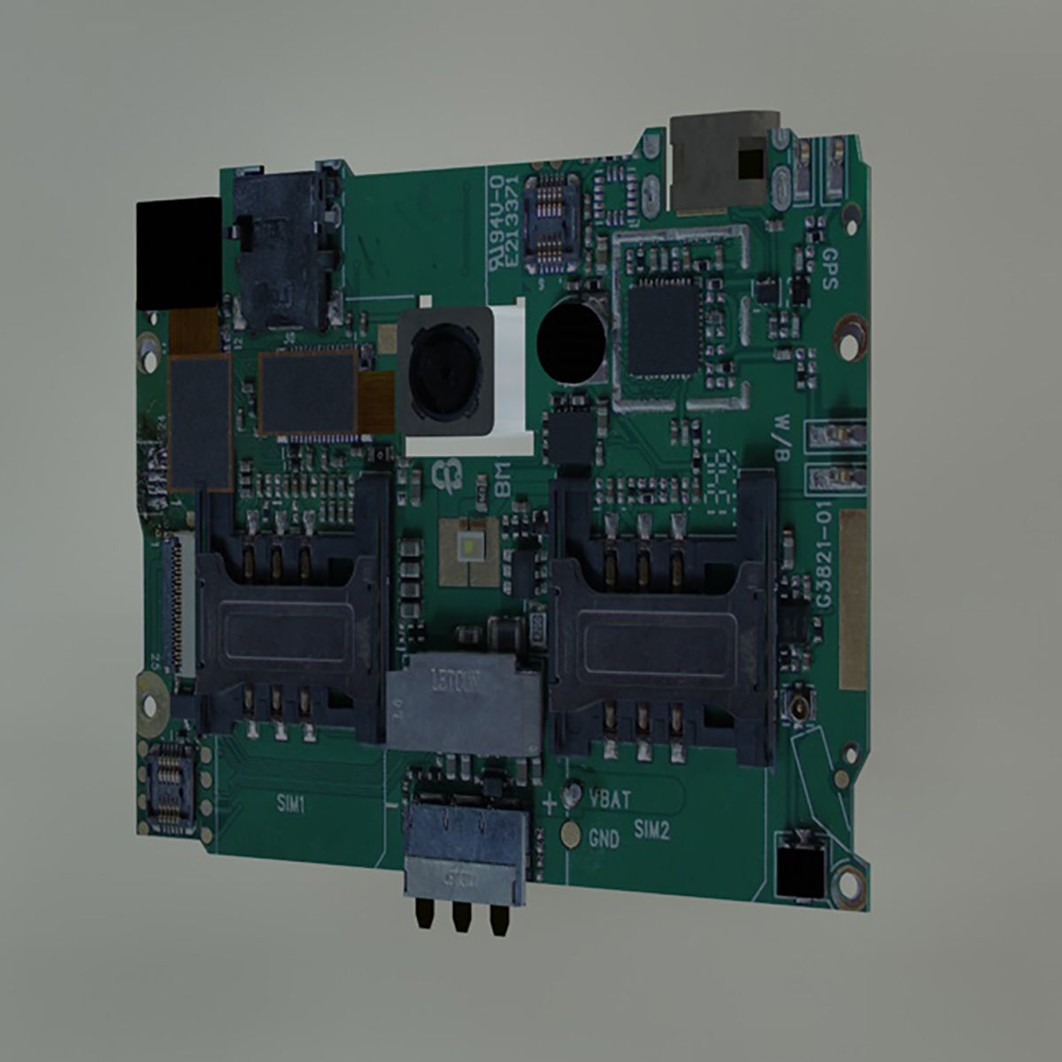 Smart Phone Inside Part Complete 3D model_12