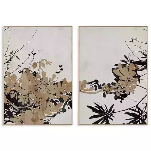 abstract painting frame set