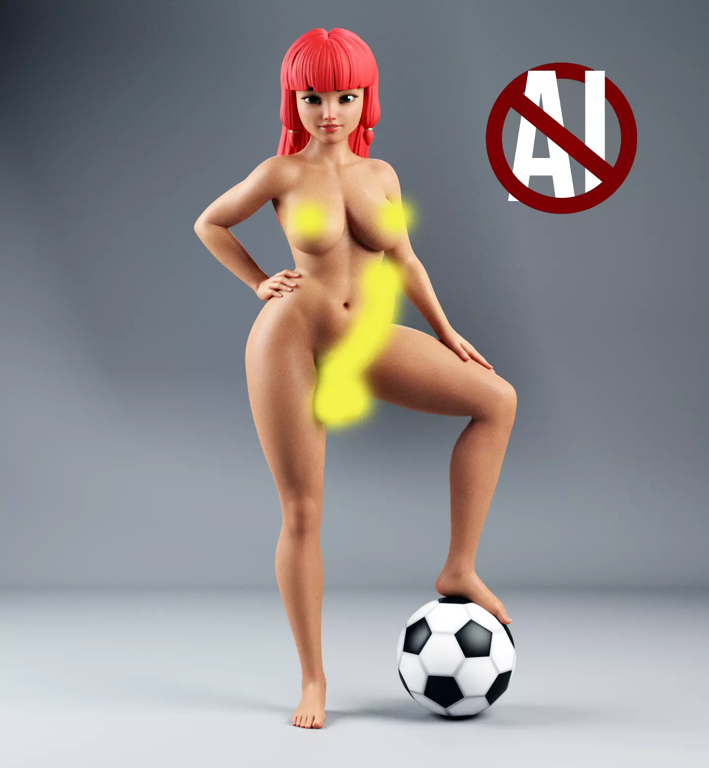 Lila Rossi from CAT BLANC - FUTA Version 3D print model_0