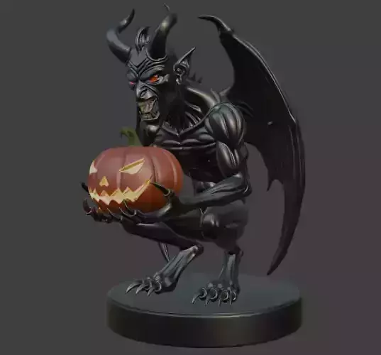 Halloween Black Demon 3D Model 3D print model Halloween Black Demon 3D Model 3D print model