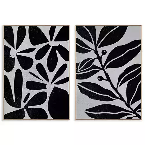 abstract painting frame set