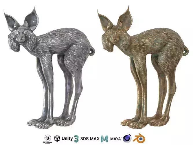 Lynx Metal statues