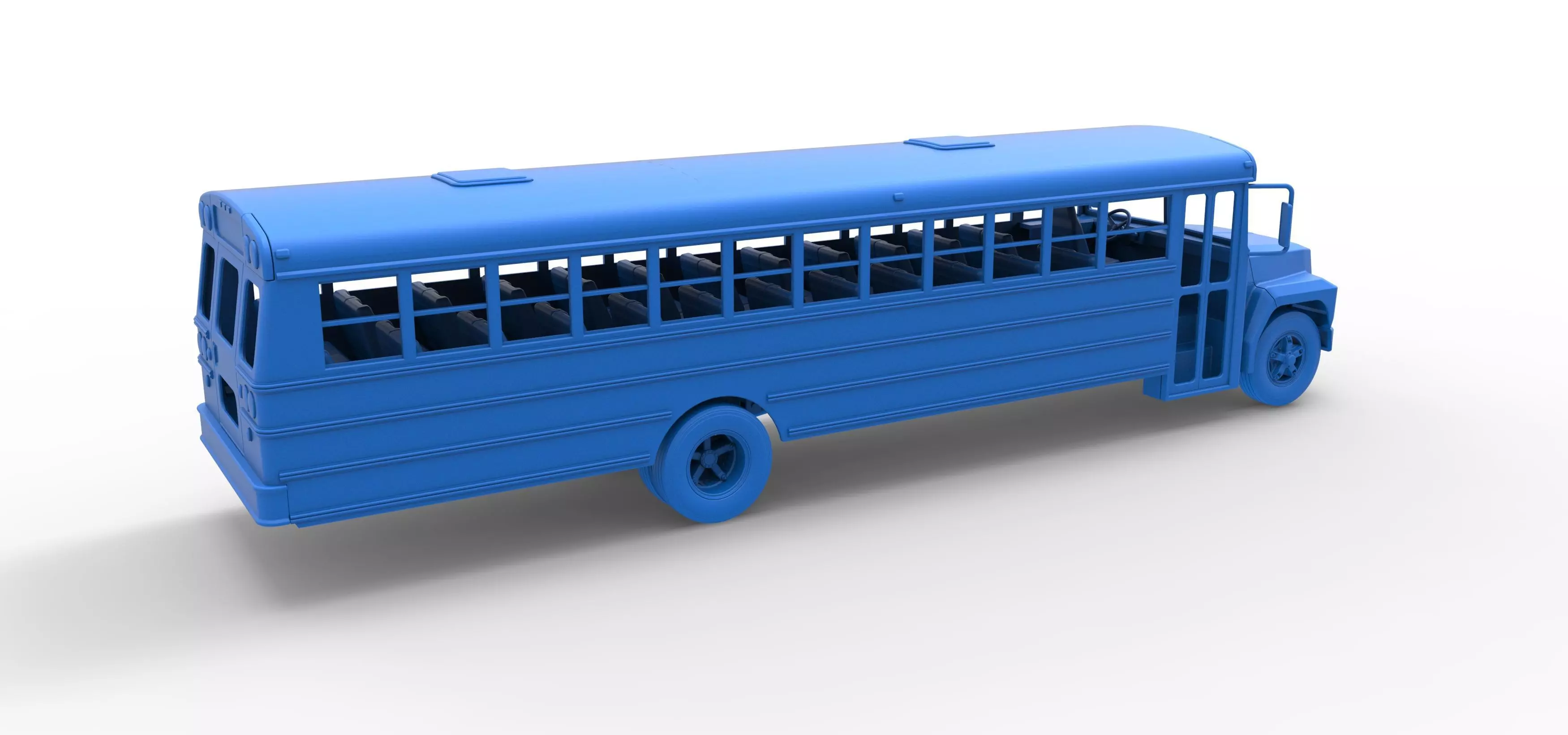 School bus for Figure 8 racing Version 2 Scale 1 to 25 3D print model_38