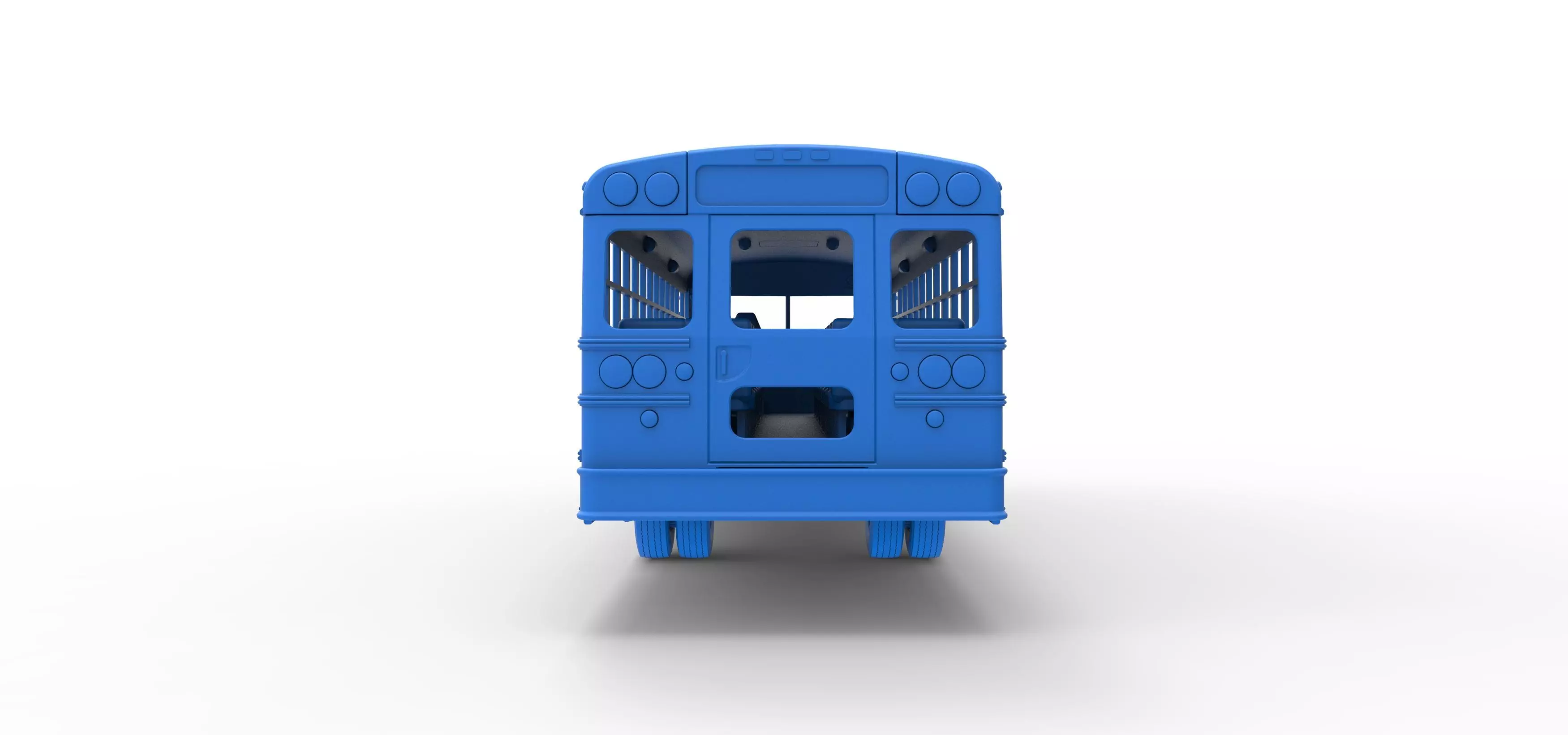 School bus for Figure 8 racing Version 2 Scale 1 to 25 3D print model_36
