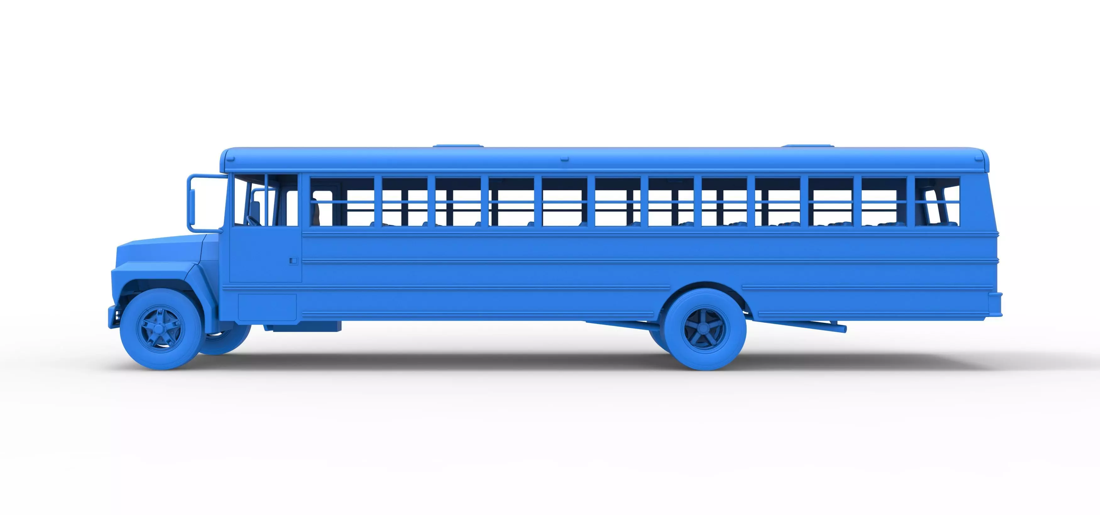 School bus for Figure 8 racing Version 2 Scale 1 to 25 3D print model_29