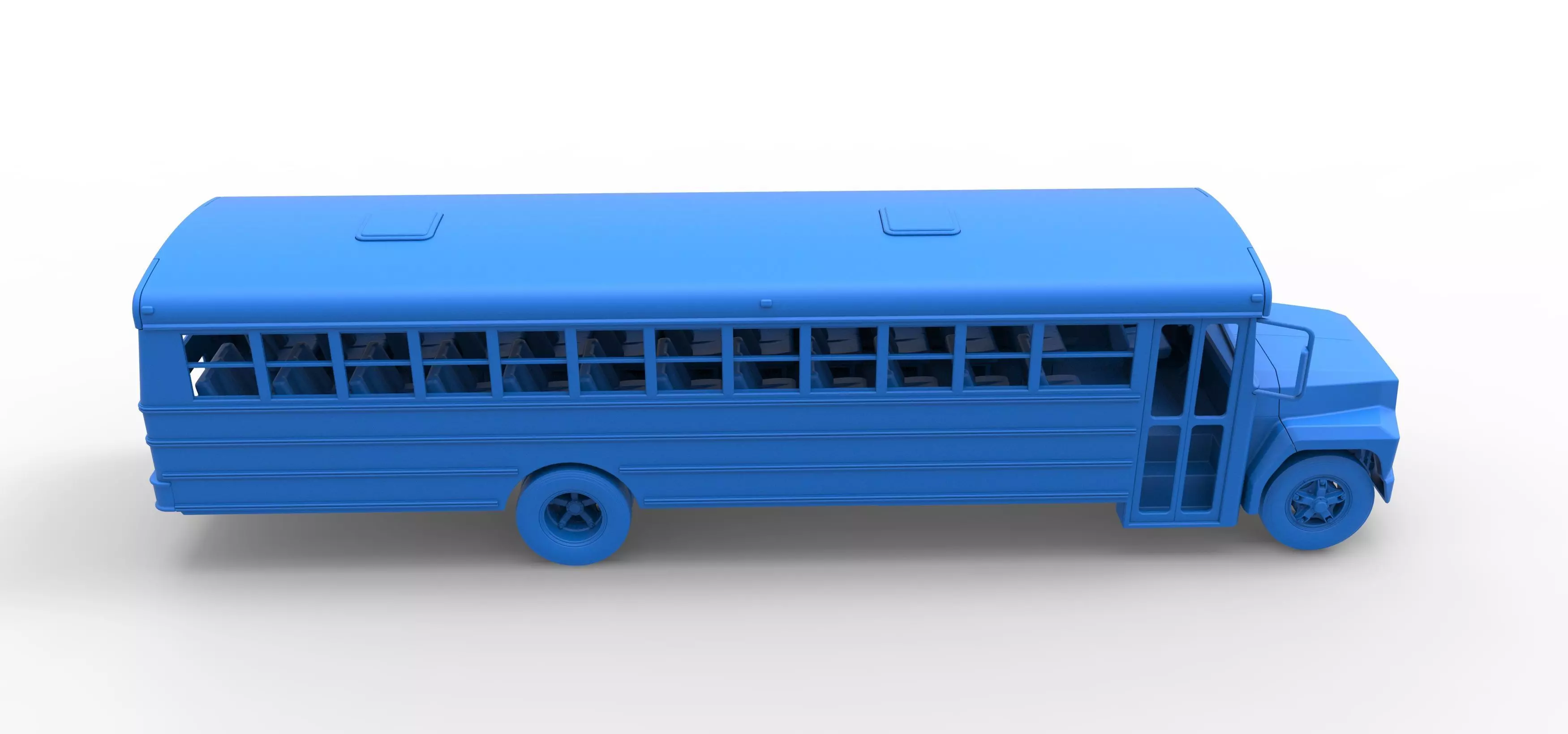 School bus for Figure 8 racing Version 2 Scale 1 to 25 3D print model_40