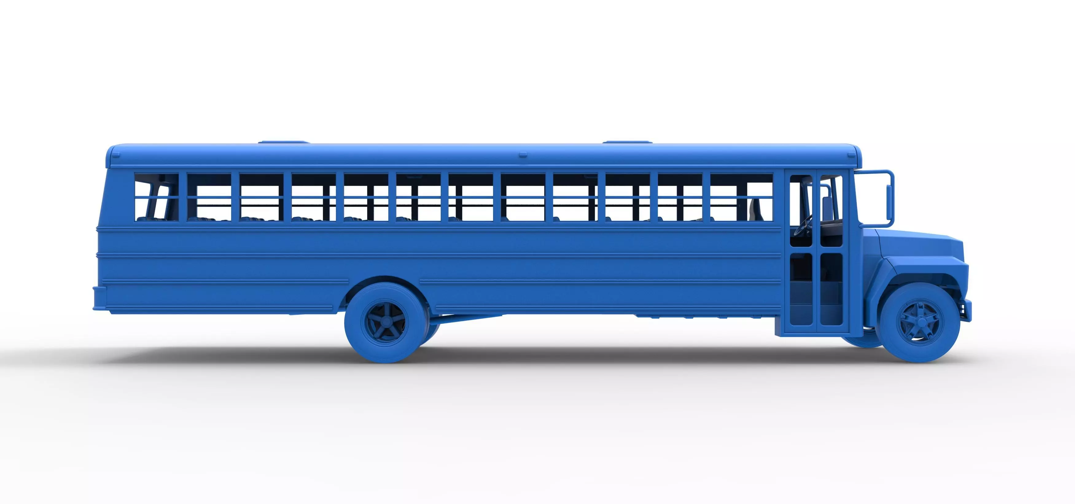 School bus for Figure 8 racing Version 2 Scale 1 to 25 3D print model_39