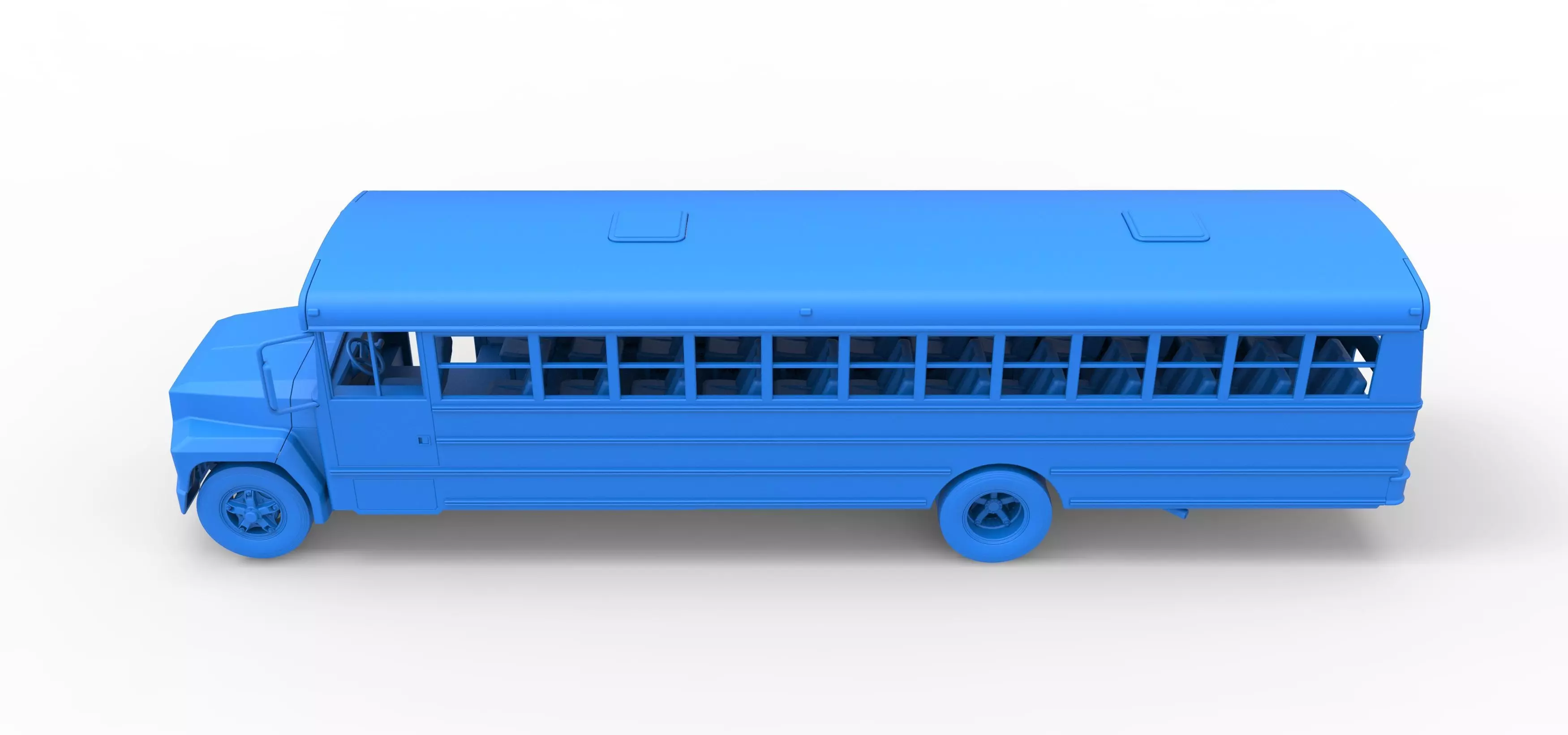 School bus for Figure 8 racing Version 2 Scale 1 to 25 3D print model_30