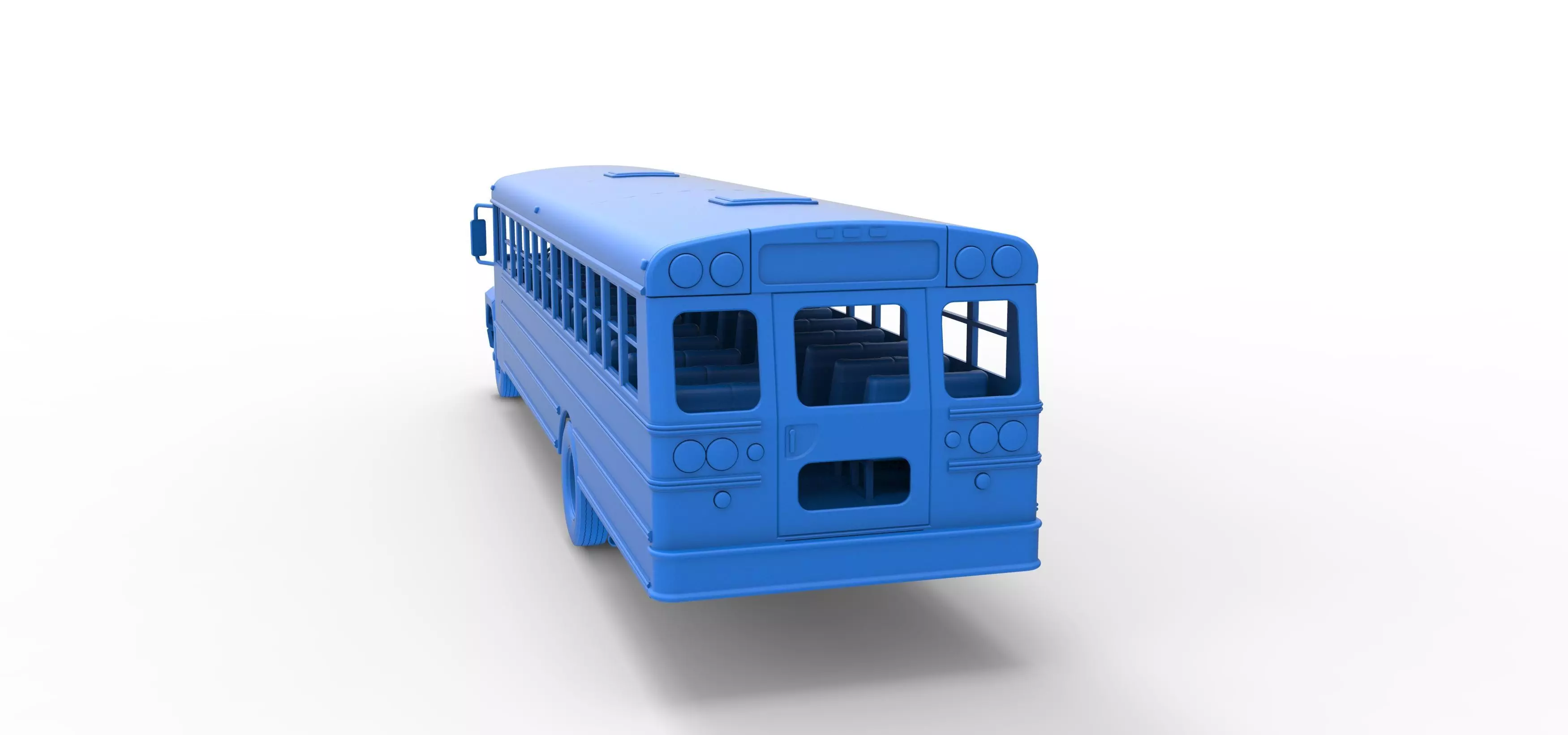 School bus for Figure 8 racing Version 2 Scale 1 to 25 3D print model_34