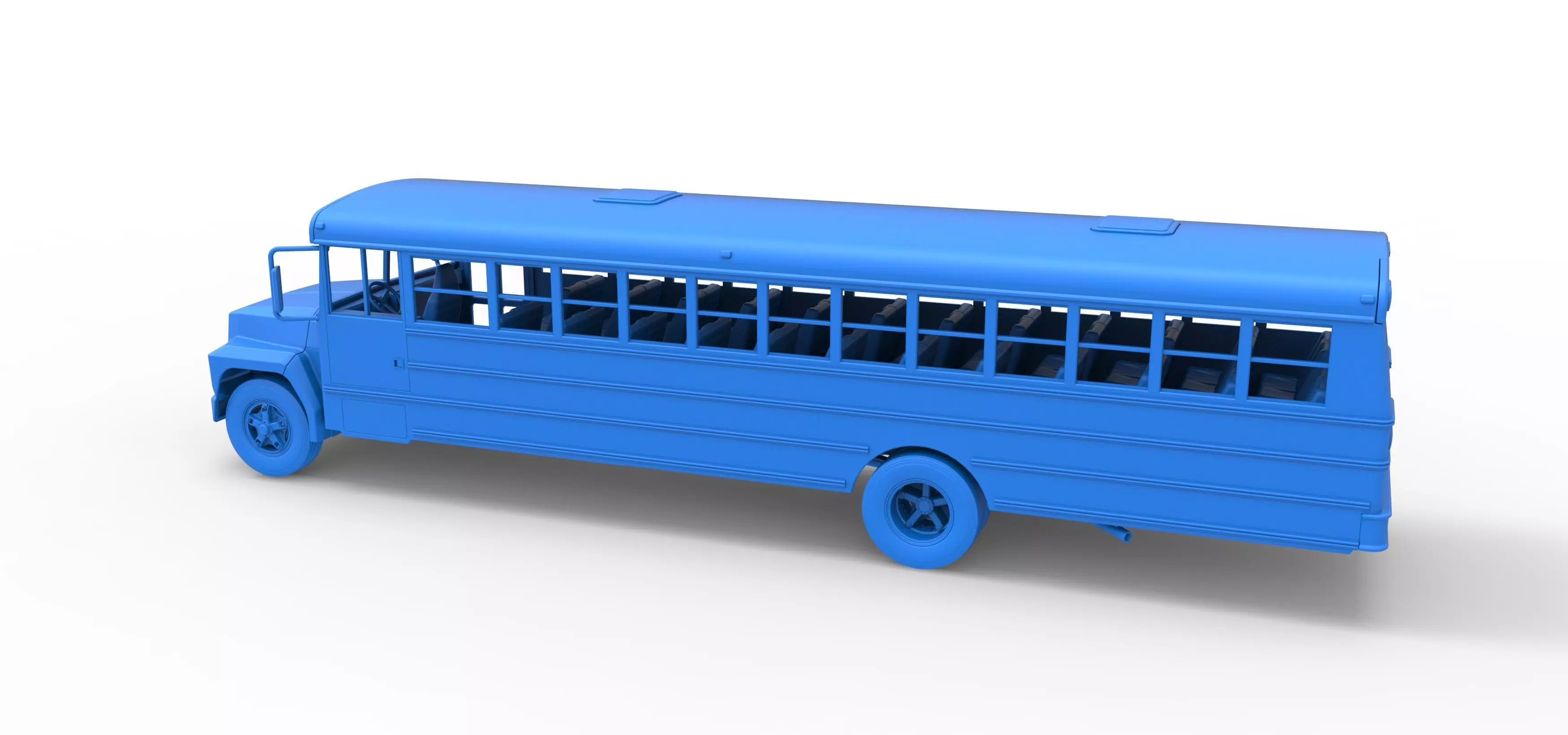 School bus for Figure 8 racing Version 2 Scale 1 to 25 3D print model_32