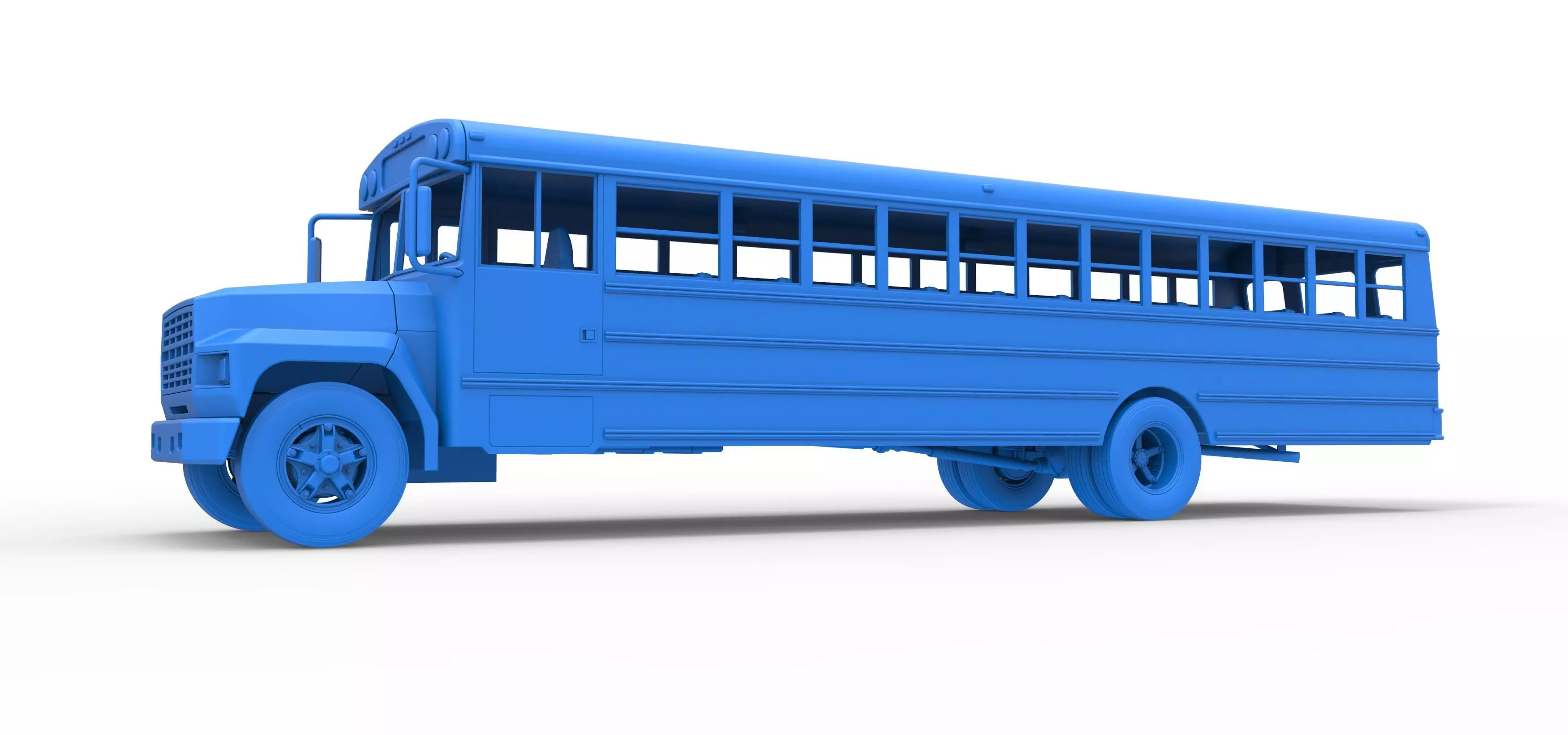 School bus for Figure 8 racing Version 2 Scale 1 to 25 3D print model_24