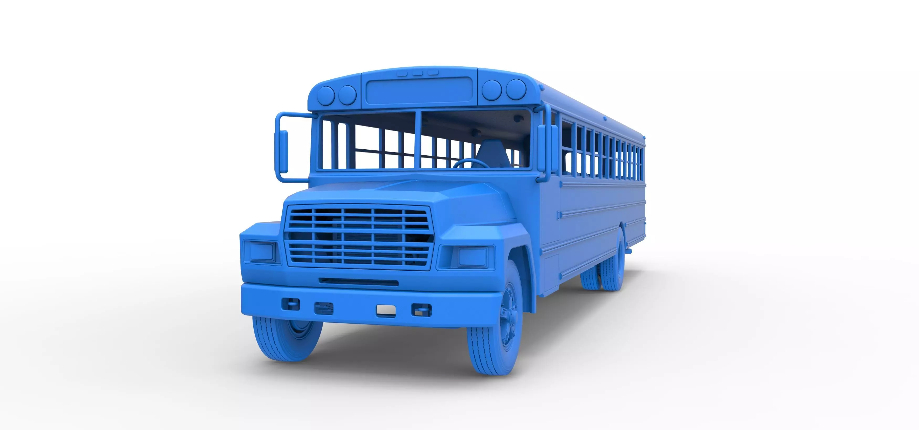 School bus for Figure 8 racing Version 2 Scale 1 to 25 3D print model_26