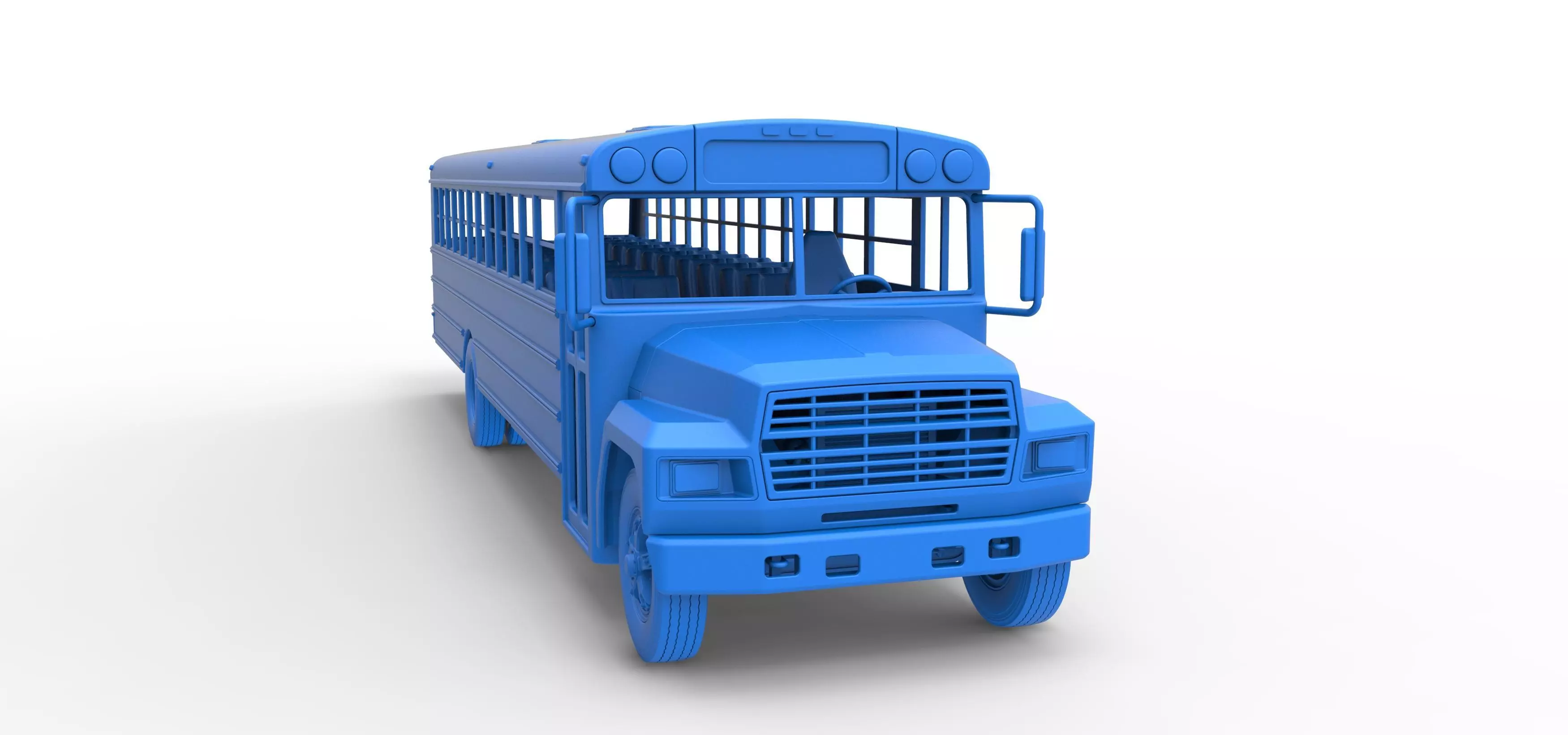 School bus for Figure 8 racing Version 2 Scale 1 to 25 3D print model_42