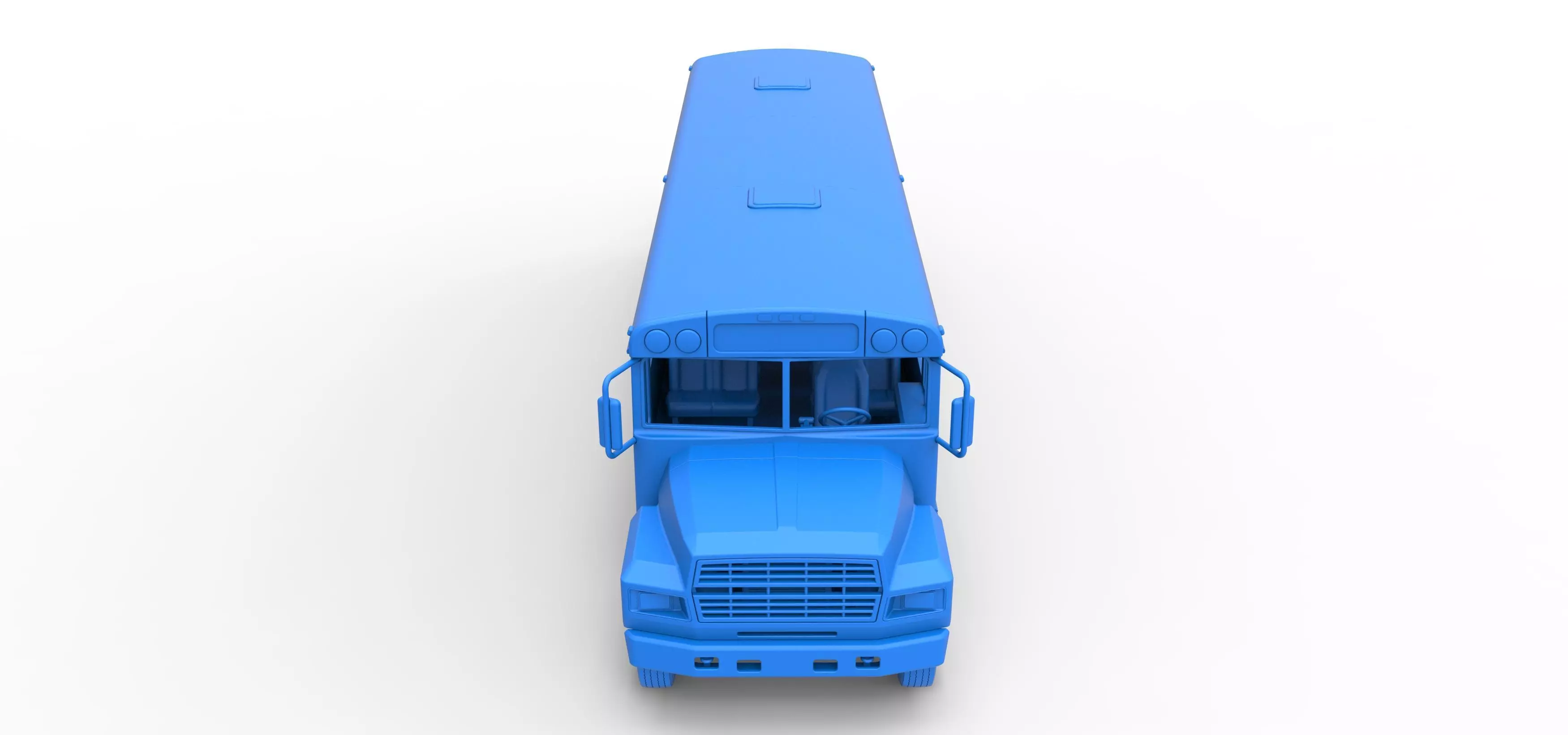 School bus for Figure 8 racing Version 2 Scale 1 to 25 3D print model_28