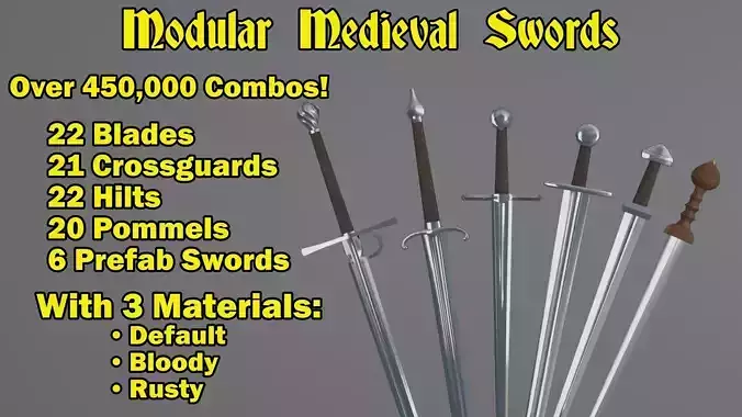 Medieval Modular Swords Pack