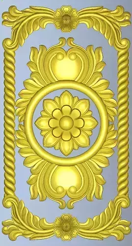 FLOWER PATTERN 3D RELIEF