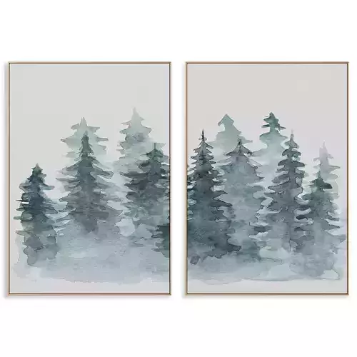 abstract painting frame set