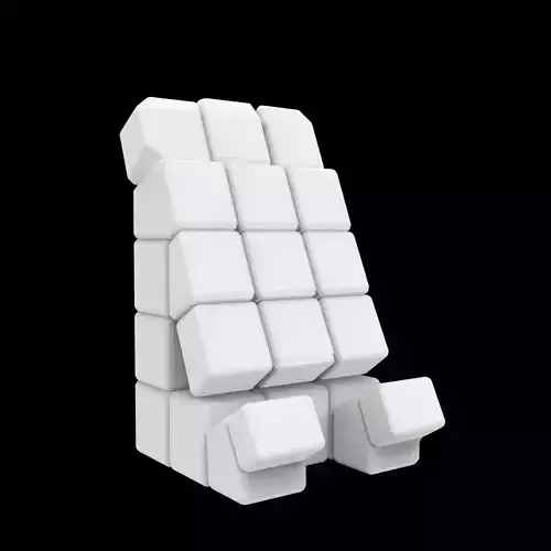Cube Matrix Phone Stand 3D Printable Model
