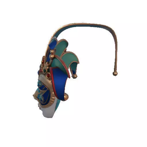 2488Venetian Carnival Mask Color 3D Model magic 3D print model_30