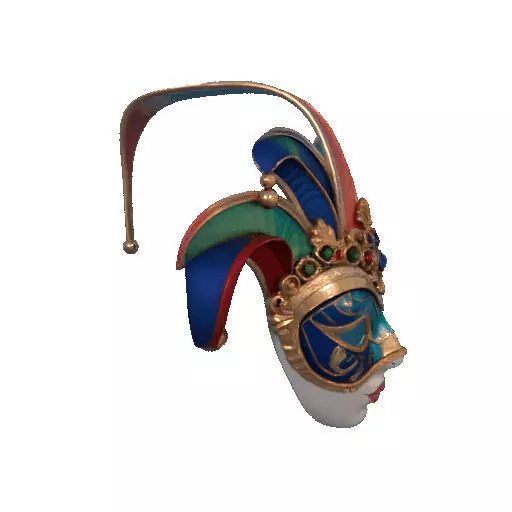 2488Venetian Carnival Mask Color 3D Model magic 3D print model_14