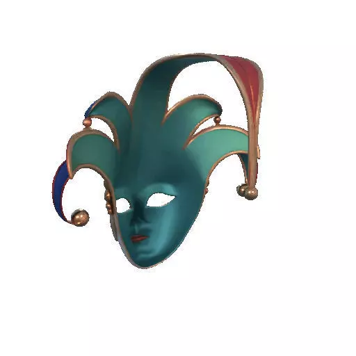 2488Venetian Carnival Mask Color 3D Model magic 3D print model_26