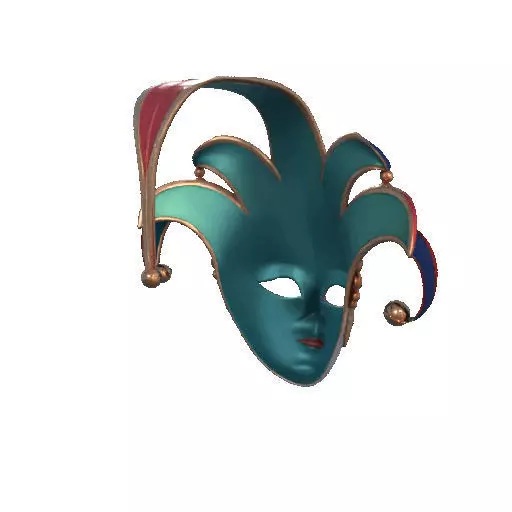 2488Venetian Carnival Mask Color 3D Model magic 3D print model_20