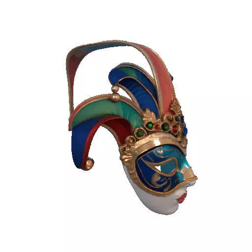 2488Venetian Carnival Mask Color 3D Model magic 3D print model_13