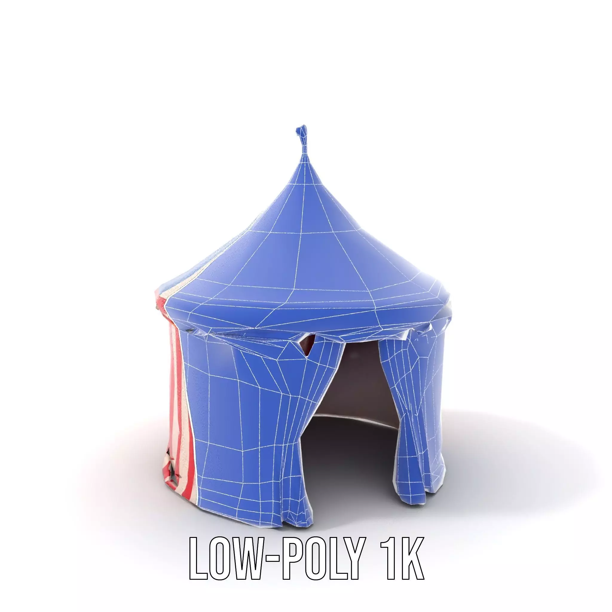 Classic Circus Tent model pack Low-poly 3D model_8