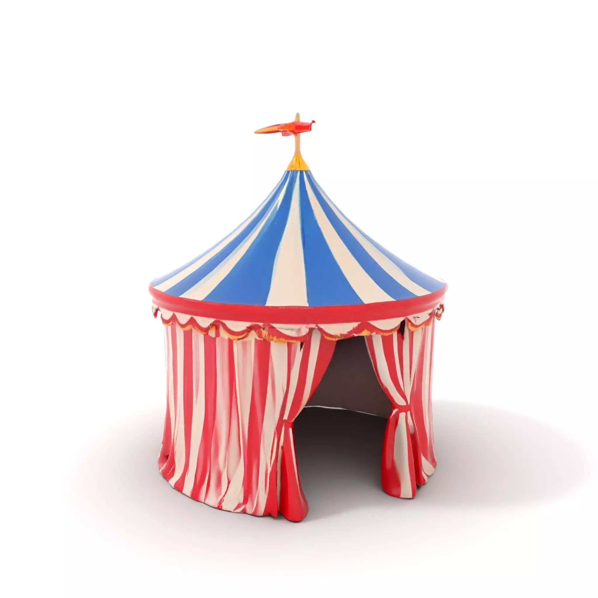 Classic Circus Tent model pack Low-poly 3D model_6
