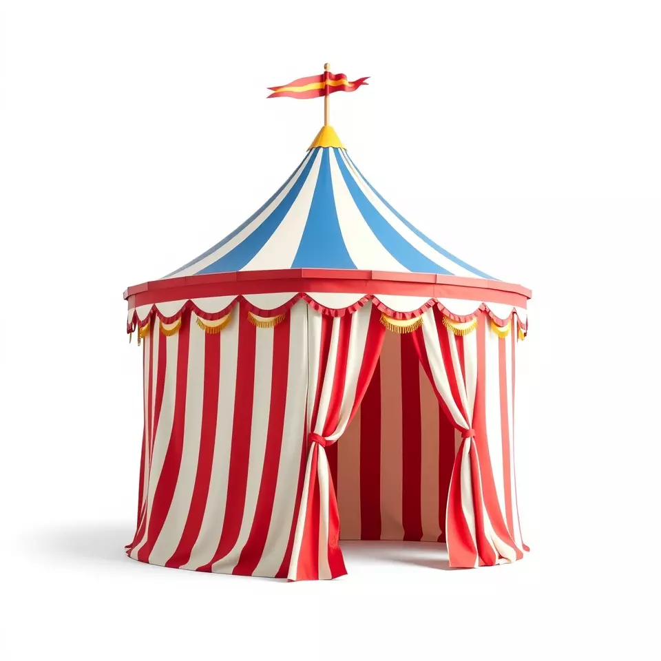 Classic Circus Tent model pack Low-poly 3D model_3